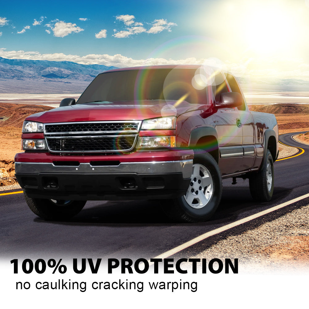 4 PCS Matte Factory Style Fender Flares Black Fit for 1999-2006 GMC Sierra Chevy Silverado