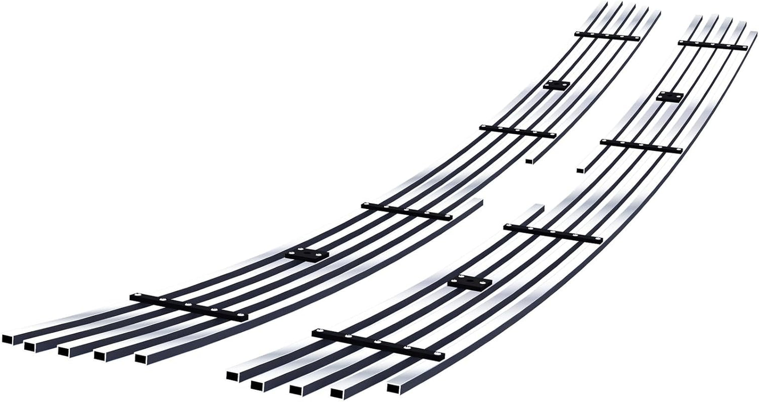 Compatible with Chevy Silverado 1500 2500 3500 1999-2000 & Suburban Tahoe 00-06 Main Upper Stainless Steel SS Chrome Billet Front Grill Grille Insert C65701A