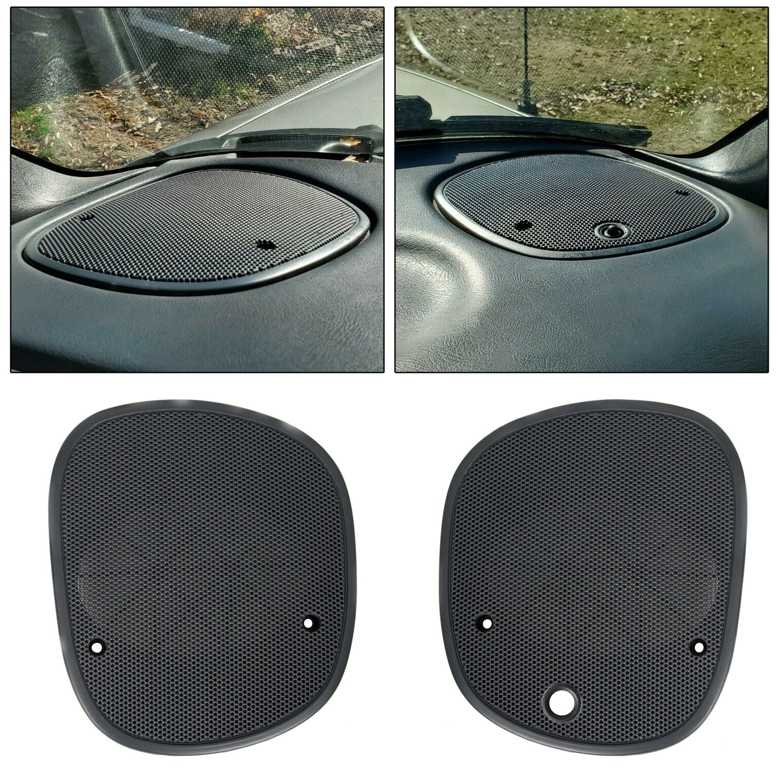 2PC for 98-05 Chevrolet S-10 Blazer Left & Right Upper Dash Speaker Cover Grille