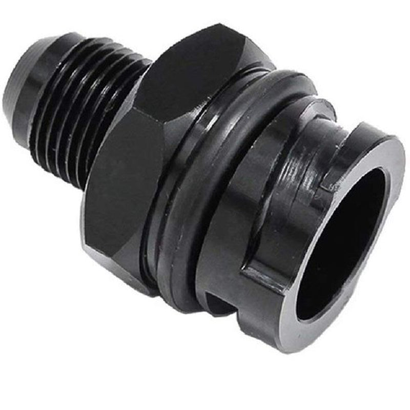 Billet Black Aluminum Valve Cover Oil Cap W/-10 an Fitting for LS LSX LS1 LS2