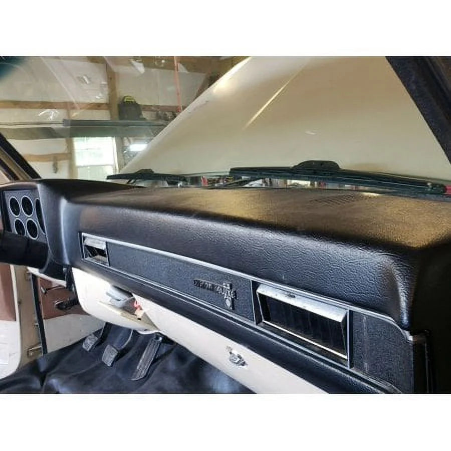 Black Dashboard Cover Dash Cap Compatible with 1981-1987 Chevy GMC Full Size Pickup 1981-1993 Chevy GMC SUV