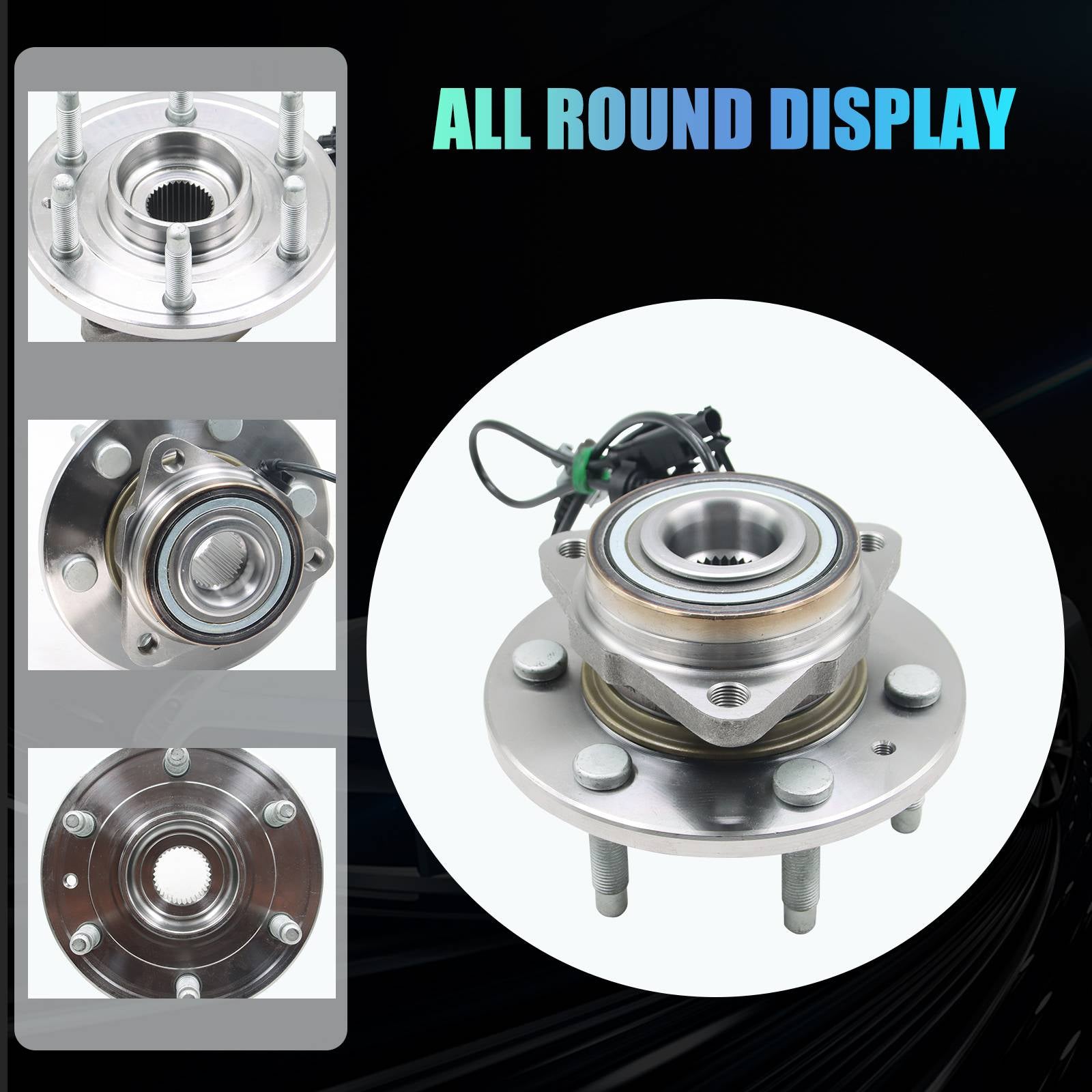 Front Wheel Hub Bearings Pair 2 for Chevy Silverado 1500 Tahoe GMC Sierra 1500