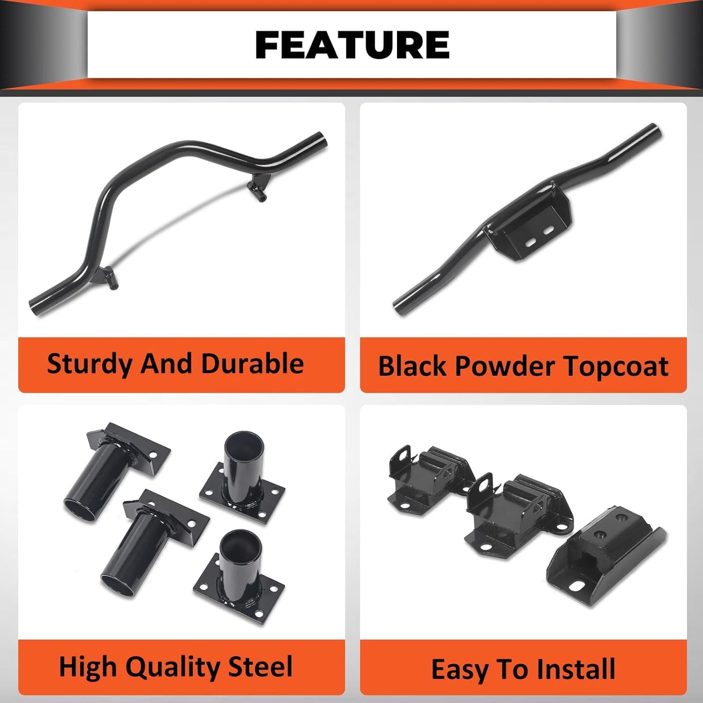 Engine Crossmember & Transmission Crossmember Kit Compatible with 1947-1959 Chevy & GMC Truck