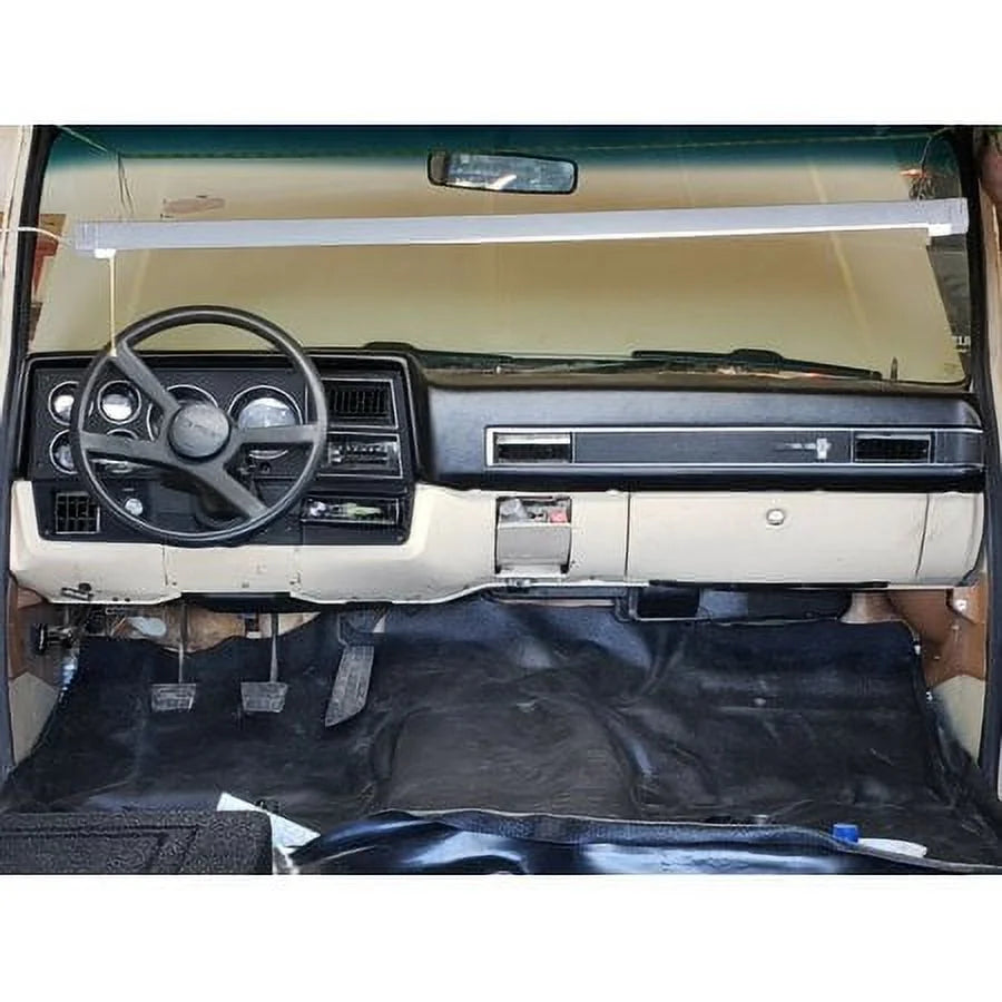Black Dashboard Cover Dash Cap Compatible with 1981-1987 Chevy GMC Full Size Pickup 1981-1993 Chevy GMC SUV