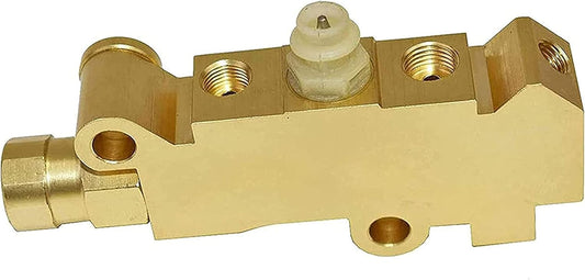 Brake Proportioning Valve PV4 PV71 - Disc & Drum Proportioning Valve - Brass Finish Universal Fit - Heavy Duty Brass Construction - Compatible with Ford, Chevy & Mopar Models