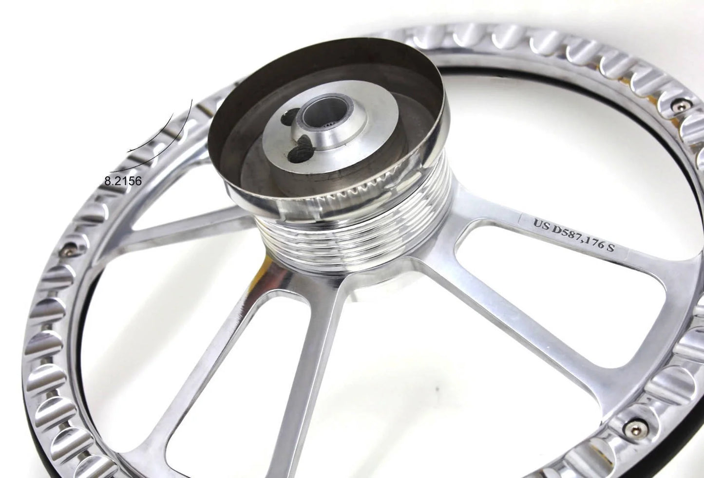 Chevrolet Billet & Mahogany Steering Wheel Kit, Chevy Logo Engraved Horn"