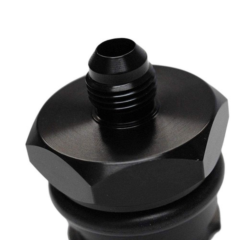 Billet Black Aluminum Valve Cover Oil Cap W/-10 an Fitting for LS LSX LS1 LS2