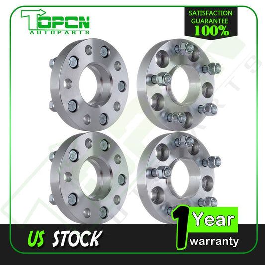 (4) 1" 5X4.75 Wheel Spacers 12X1.5 Hubcentric for Chevrolet Corvette S10 Pontiac