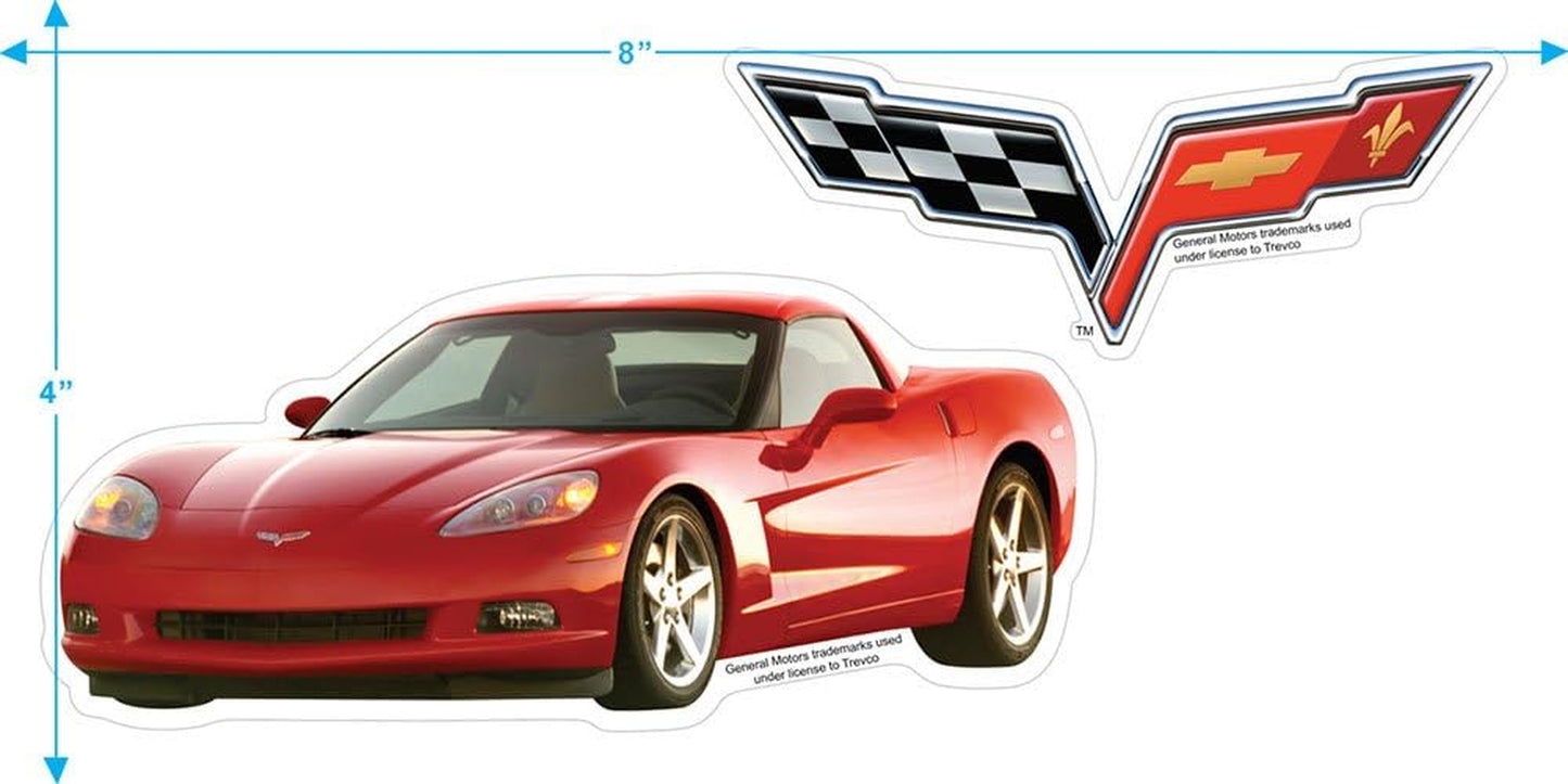 Chevy Corvette Convertible Racing Logo GM Car, T Shirt Grey