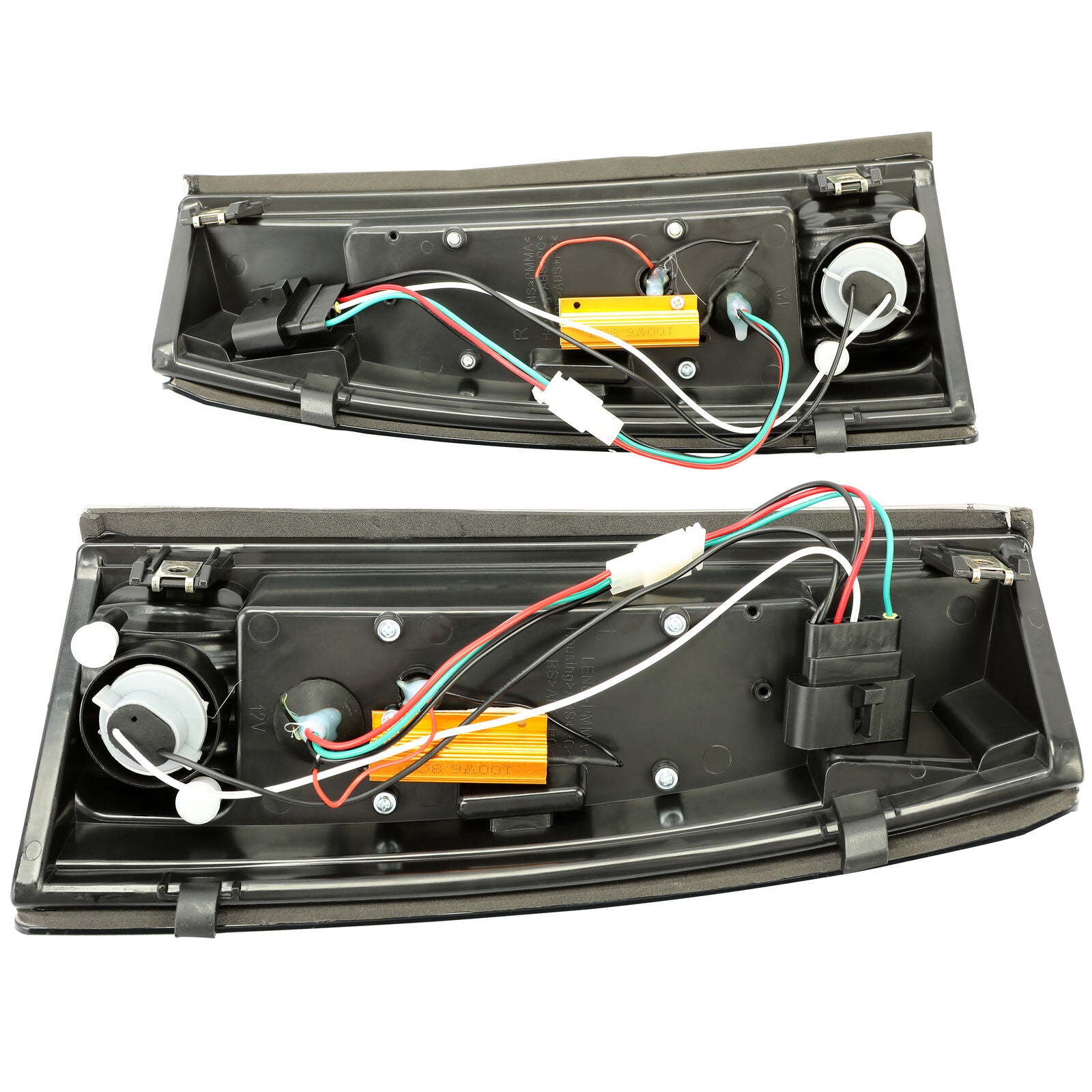 DOT Fits 88-98 Chevy GMC C/K 1500-3500 Yukon Silverado Smoke LED Tail Lights