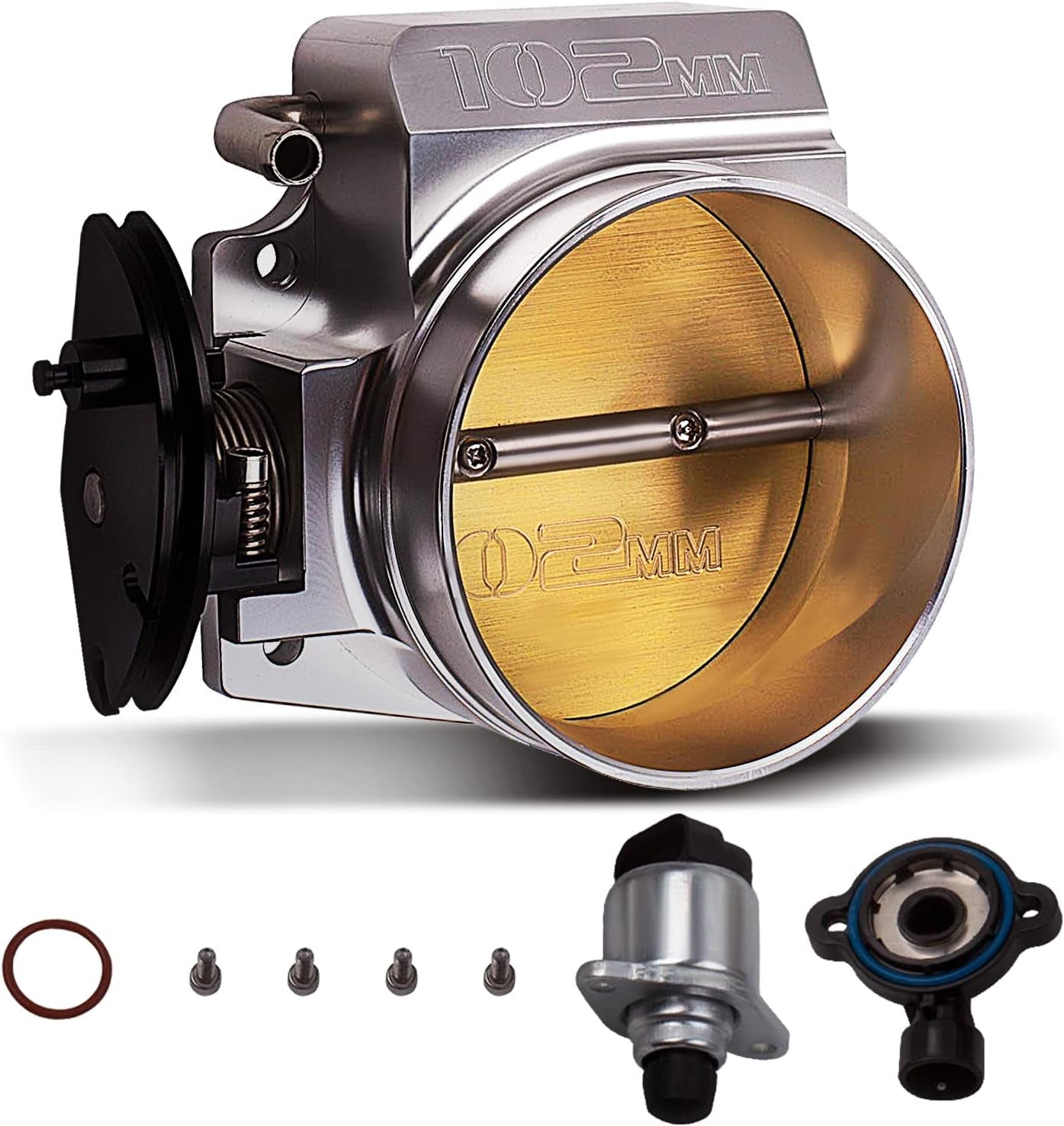 102Mm Throttle Body Assembly with TPS IAC Throttle Position Sensor for Chevy LSX