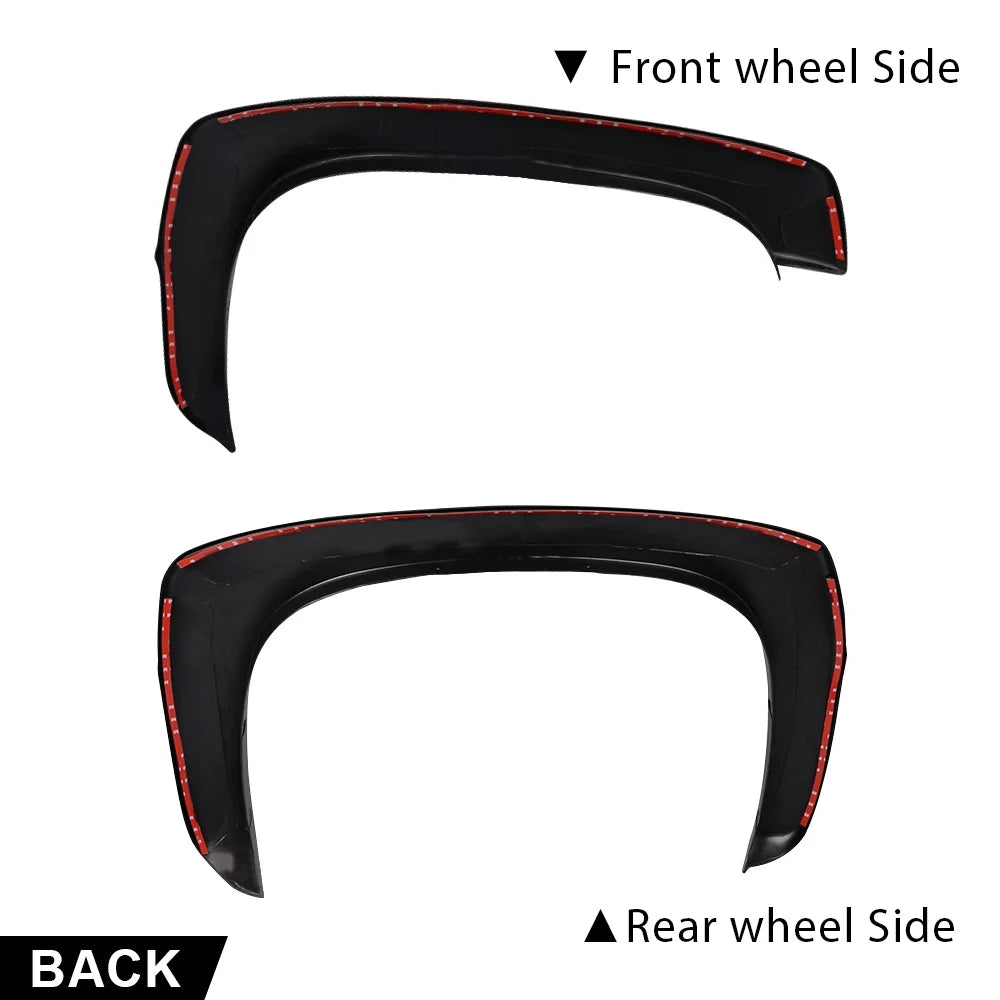 4 PCS Matte Factory Style Fender Flares Black Fit for 1999-2006 GMC Sierra Chevy Silverado