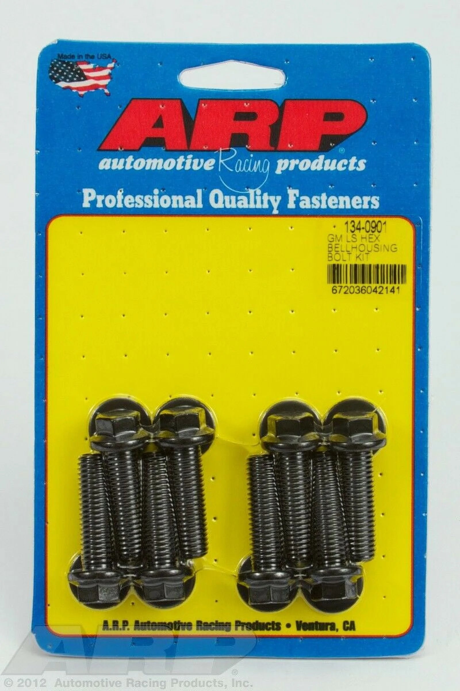 134-0901 Black GM LS Hex Bellhousing Bolt Kit
