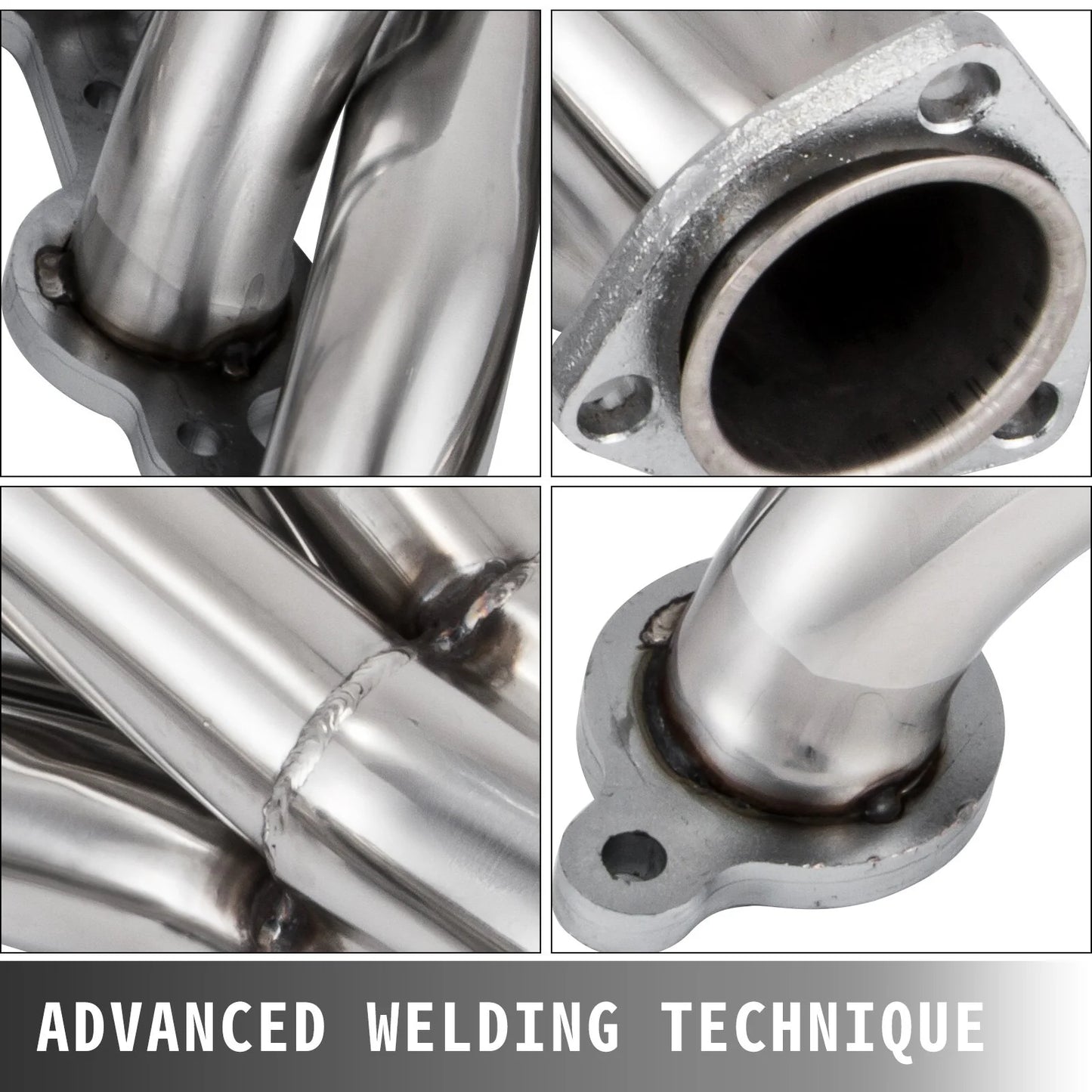 VEVOR Exhaust Header Set 1 5/8 Exhaust Turbo Headers, Stainless Steel Exhaust Manifold Headers, Shorty Engine Conversion LS Swap Exhaust Headers for Chevy LS1 LS2 LS3 LS6 LS10 Suv/Truck Car