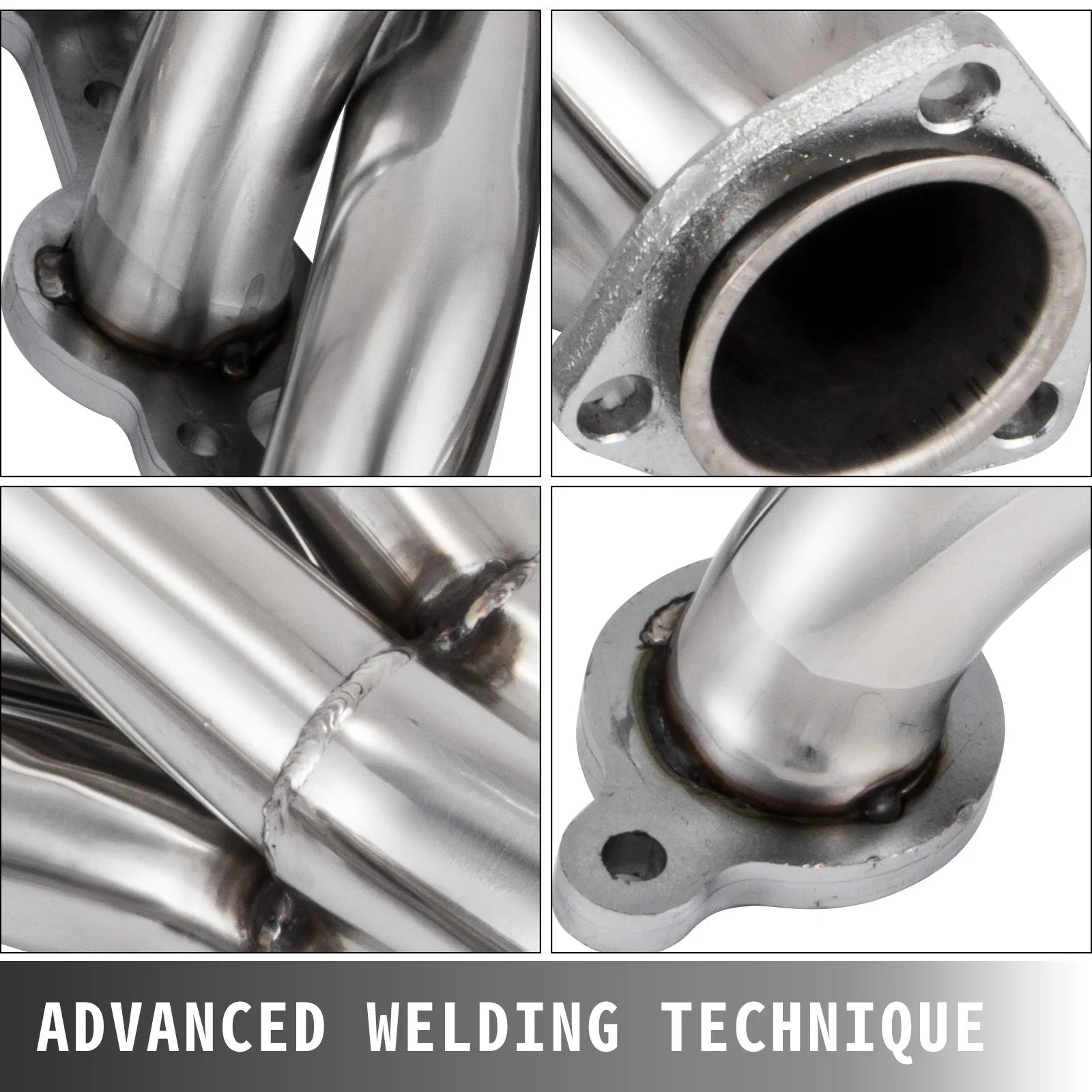 VEVOR Exhaust Header Set 1 5/8 Exhaust Turbo Headers, Stainless Steel Exhaust Manifold Headers, Shorty Engine Conversion LS Swap Exhaust Headers for Chevy LS1 LS2 LS3 LS6 LS10 Suv/Truck Car