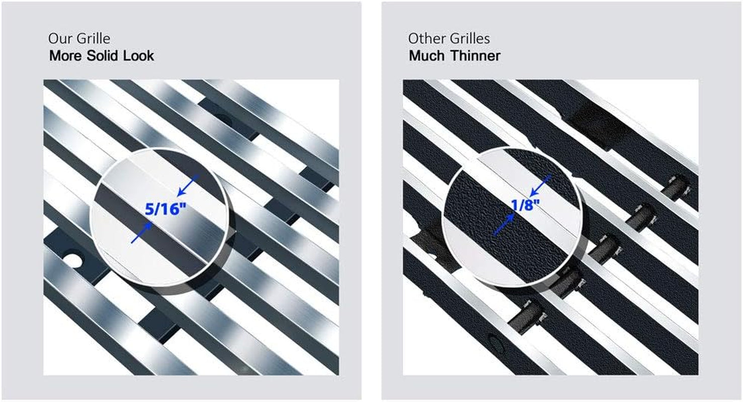 Compatible with Chevy Blazer C K Pickup Suburban 1994-1999 & 95-99 Tahoe Main Upper Stainless Steel SS Chrome Billet Front Grill Grille Insert C85011A