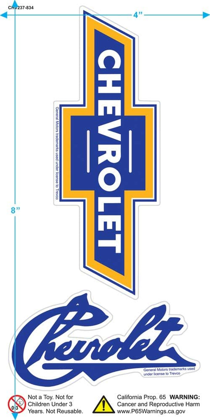 Chevy Genuine Chevy Parts Distressed Sign T-Shirt