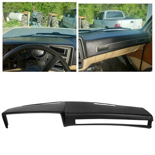Black Dashboard Cover Dash Cap Compatible with 1981-1987 Chevy GMC Full Size Pickup 1981-1993 Chevy GMC SUV