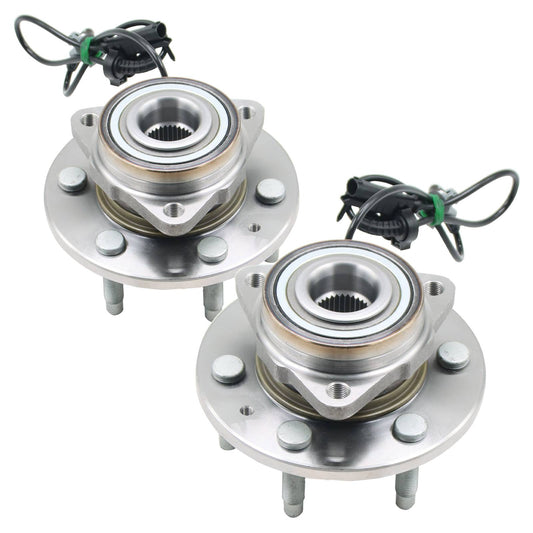 Front Wheel Hub Bearings Pair 2 for Chevy Silverado 1500 Tahoe GMC Sierra 1500