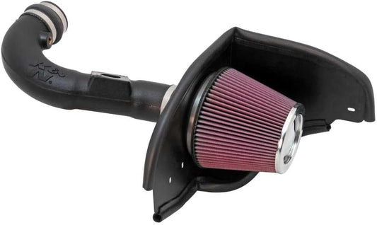 Cold Air Intake System: High-Flow Air-Filter, Increase Performance & Horsepower: Compatible with 2010 FORD Mustang, 57-2577